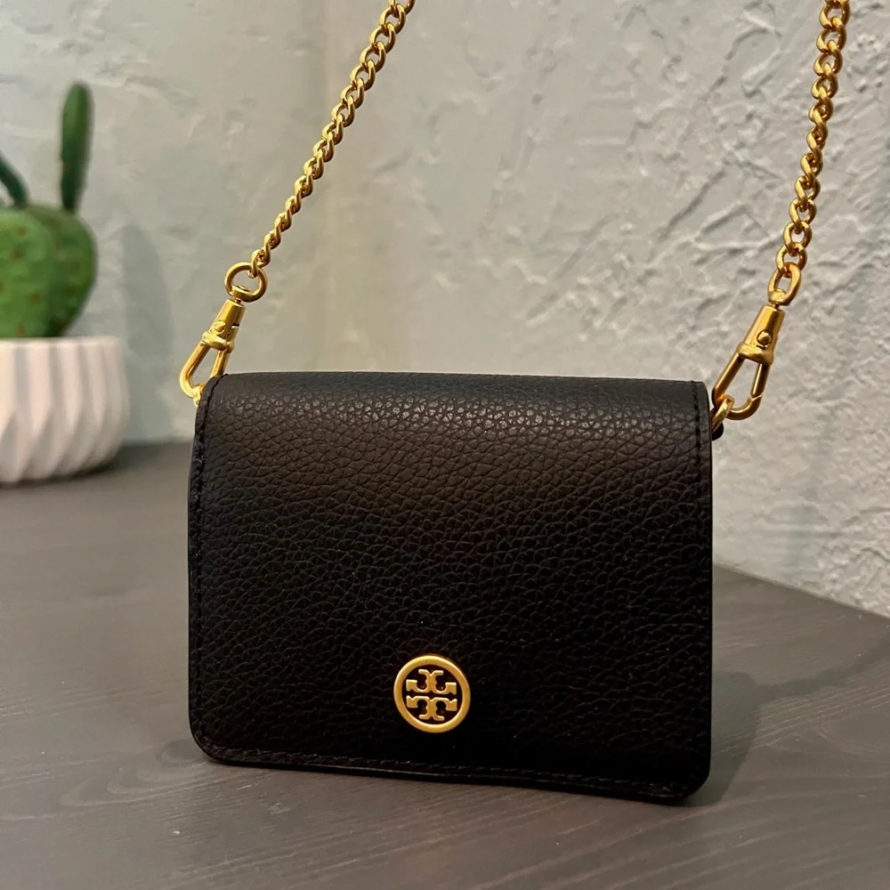 Tory Burch- WALKER NANO CHAIN WALLET with Chain